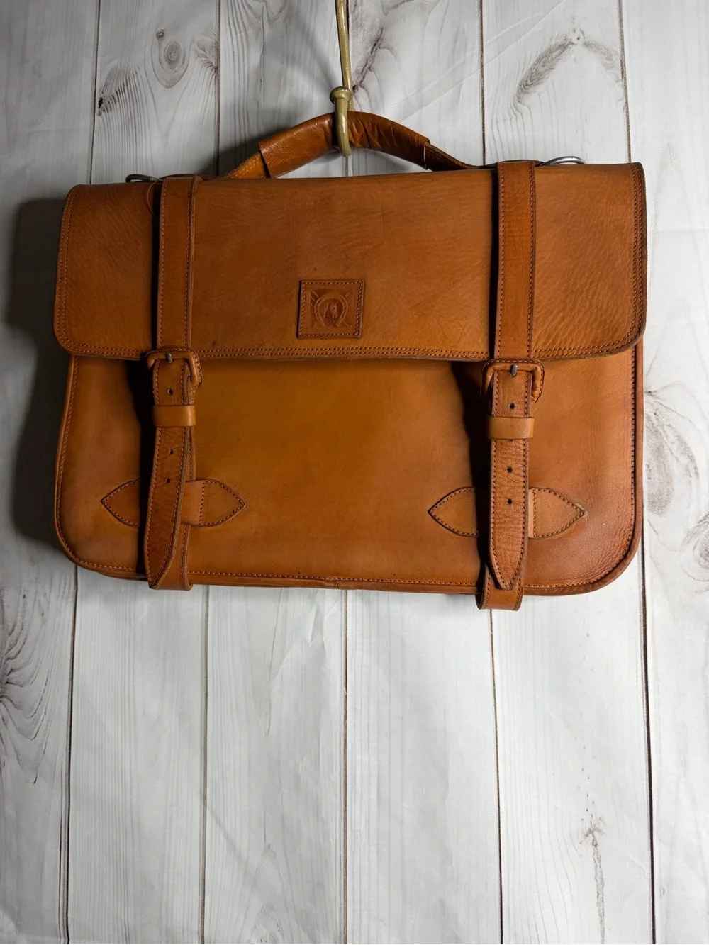 Vintage Leather Messenger Bag - Men's Satchel, briefcase, laptop bag